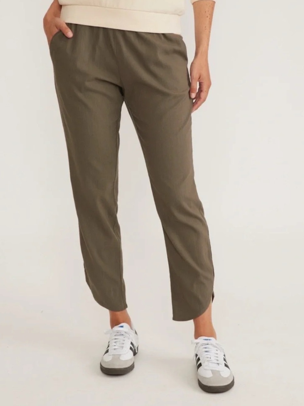 Marine Layer Re-Spun Allison Pant Olive Green Size Large